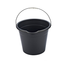 China Made Custom Useful PE Portable Black Plastic Water Mop Bucket With Handle